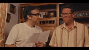 Luis José (izquierda) junto a su amigo Antonio (Alberto Mazarro)