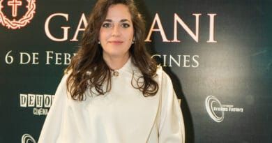 Imagen de Gemma Galgani en el pre-estreno de su película en Madrid, 2026.