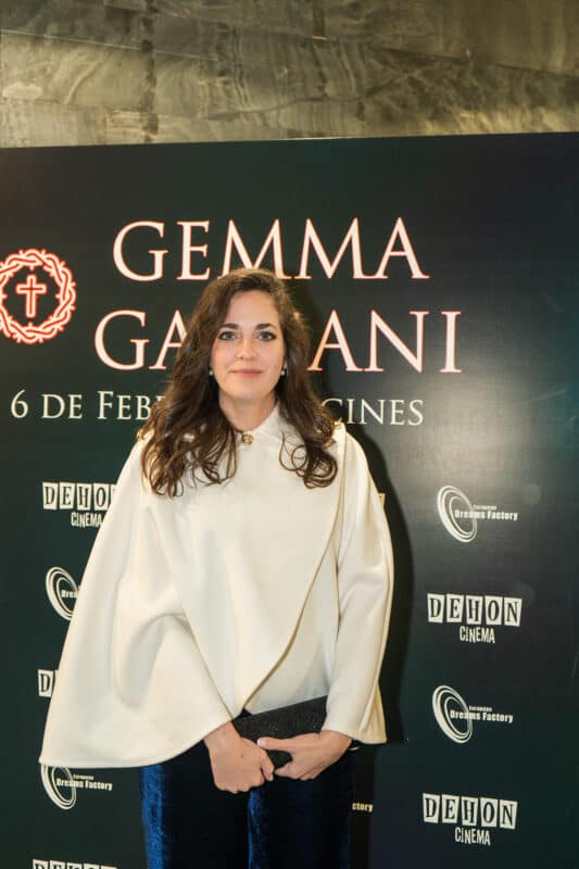 Imagen de Gemma Galgani en el pre-estreno de su película en Madrid, 2026.
