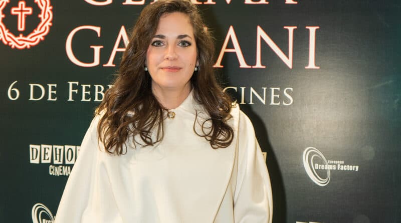 Imagen de Gemma Galgani en el pre-estreno de su película en Madrid, 2026.